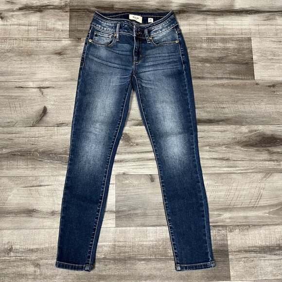 Miss Me High Rise Ankle Skinny Denim Jeans Blue Women’s Size 24 - Picture 1 of 9